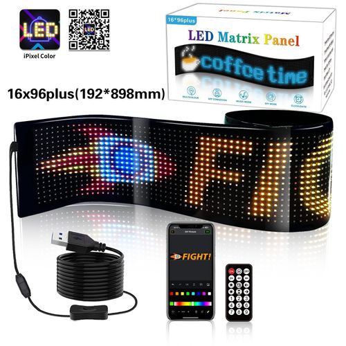 🔥Hot Seller🔥 COD LED car soft screen USB vehicle-mounted flexible advertising screen
