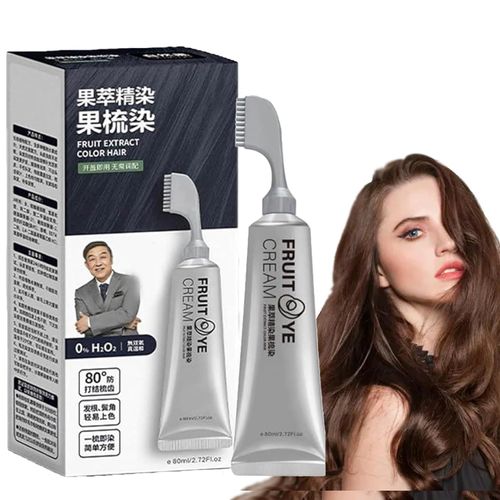 🔥Hot Seller🔥 COD！  LUNOON Fruit & Vegetable Hair Dye & Treatment: Plant-Based, Instant Black Hair with Just One Comb—For Men and Women, At-Home Skincare, No Cross-Border Shipping
