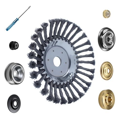 🔥Hot Seller🔥 COD！Lawn Mower Steel Wire, 6-inch and 8-inch Grass-Cutting Heads, Rust-Removal Wheels, Weeding Wheels, Weeding Heads, Weeding Discs—Universal Parts for Grass Cutters