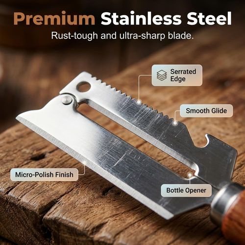 🔥Hot Seller🔥 COD！Multifunctional Peeler: Stainless Steel Fruit and Vegetable Peeler, Sharp Potato Peeler, Scraper, Household Kitchen Tool