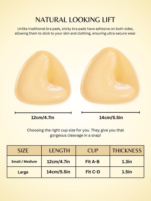 🔥Hot Seller🔥 COD！Reusable Double Sided Sticky Bra Pads Push Up Bust Lift Inserts for Swimsuit Dress Bikini | Pay on Delivery