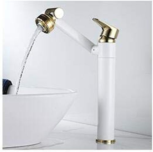 🔥Hot Seller🔥 CODHot Cold Basin Faucet Bathroom Rotation Sink Faucet Single Lever Brass Crane Water Mixer(Black L)