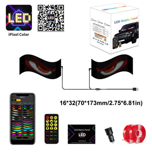 🔥Hot Seller🔥 COD LED car soft screen USB vehicle-mounted flexible advertising screen