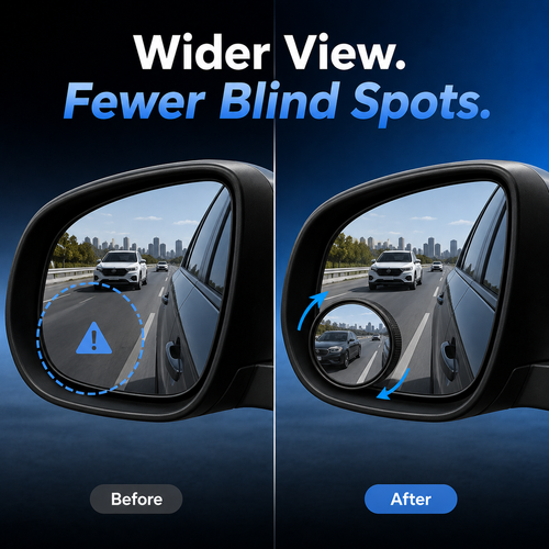 🔥Hot Seller🔥 COD！Upgraded Suction-Mount Blind Spot Mirror for Cars – Adjustable HD Auxiliary Mirror for Easier Reversing