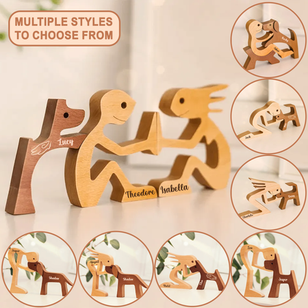 The Love Between You And Your Fur-Friend -Personalized Custom Wooden Pet Carvings