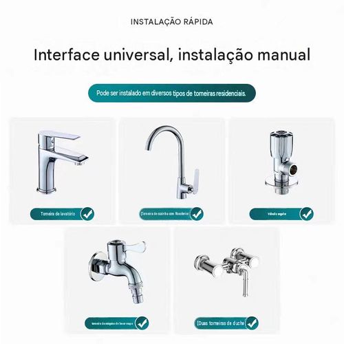 Conjunto de Torneira de Lavatório e Duche Exterior