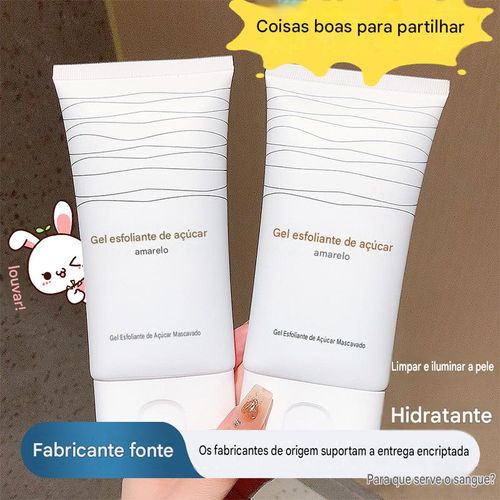 Gel Esfoliante de Açúcar Mascavado Kise, um dos best-sellers - Limpa os poros suavemente e em profundidade, além de iluminar a pele.