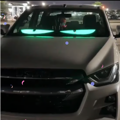 😈 Halloween Spooktacular Deal Alert! 🎃 Devil Eyes LED Sign: App - Controlled, Animated for Car Truck Windshields