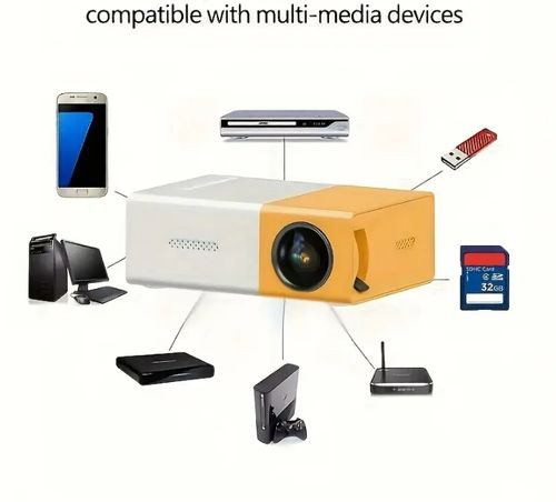 HD Portable Projector Outdoor Projection Home Theater Wireless Video Player Mobile Projector❤️49% off for a limited time💓❤️