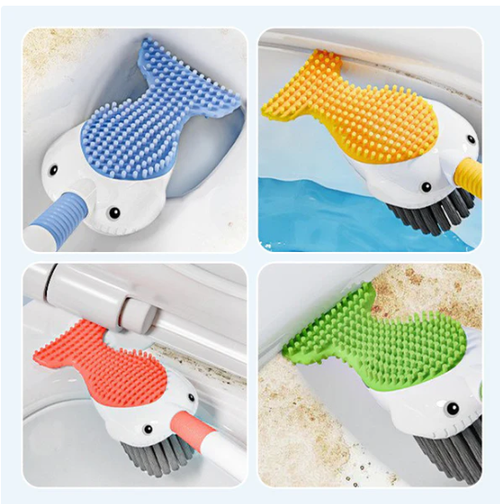 💥Hot Seller (Buy One Get One Free): 🍃 Wall-Mounted Toilet Cleaning Brush Set with Suction Cup