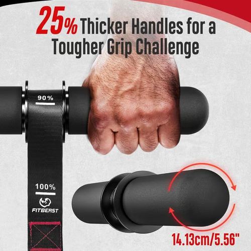 Forearm Strengthener & Wrist Roller with Thickened Handle