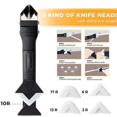 3 In 1 Glass Glue Angle Scraper