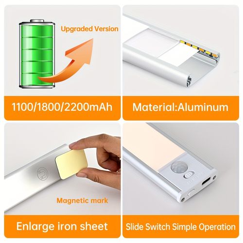 66LED Rechargeable Motion Sensor Under Cabinet Lights