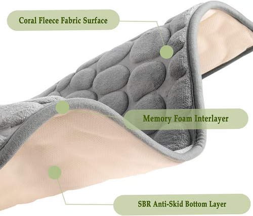 🔥Buy one get one free🔥Pebble embossed bathroom mat🔥