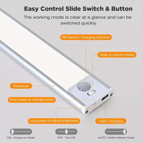 66LED Rechargeable Motion Sensor Under Cabinet Lights