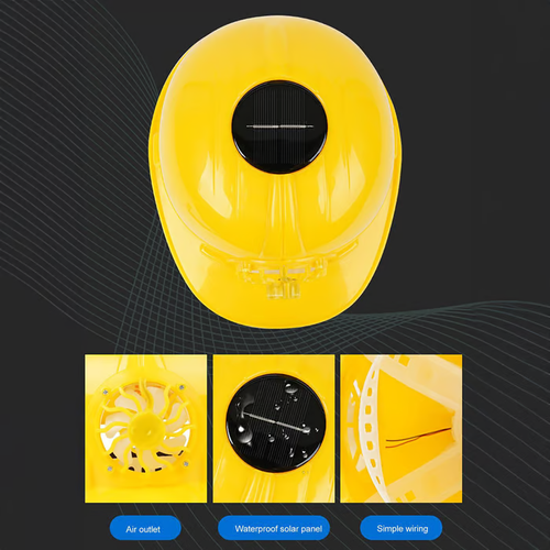 Solar Power Fan Helmets