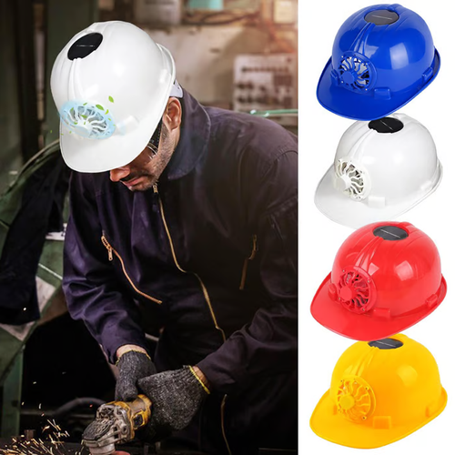 Solar Power Fan Helmets