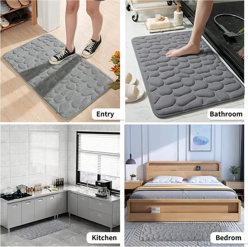 🔥Buy one get one free🔥Pebble embossed bathroom mat🔥