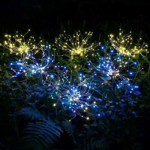 🎁Only Today 45% OFF🎁--Waterproof Solar Fireworks Garden Lamp 2PCS