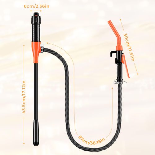 Electric Fuel Transfer Pump Powered for Car Gas Can Gasoline Water Oil