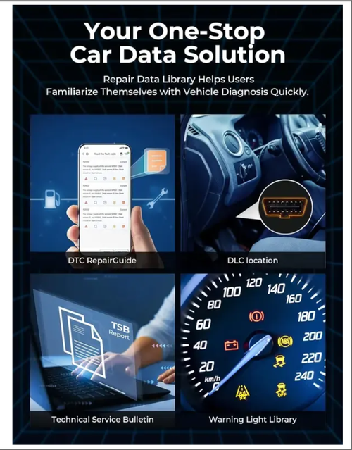 OBD2 Scanner Bluetooth Wireless Full System Diagnostic Tool