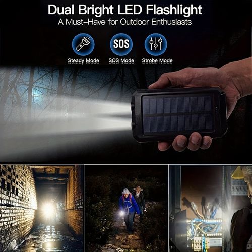📢🔥Hot Sale🔥Waterproof Solar Power Bank