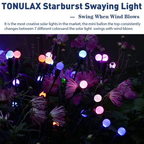✨✨Solar Garden Lights, Outdoor Decorations (4-Pack, 32 LEDs)