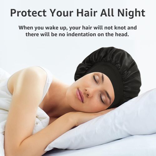 3 Pack Satin Bonnet Silk Hair Bonnet for Sleeping
