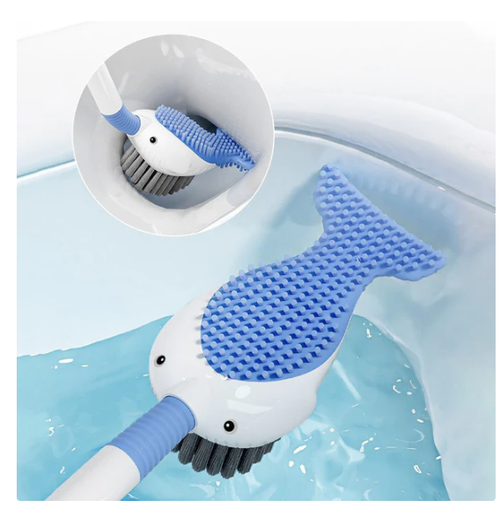 💥Hot Seller (Buy One Get One Free): 🍃 Wall-Mounted Toilet Cleaning Brush Set with Suction Cup