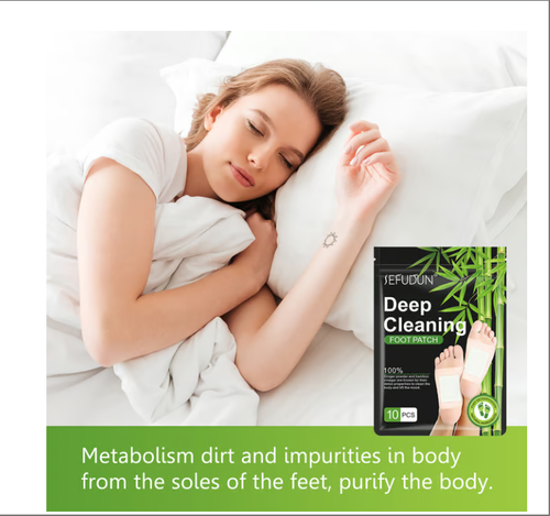 🎍🫚Natural Bamboo Charcoal, Ginger and Vinegar Detox Foot Patches✨Buy3 save 5