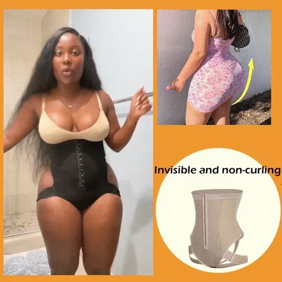 🔥49% OFF 💕Cuff tummy trainer**Femme Exceptional Shapewear color：black size： XXL