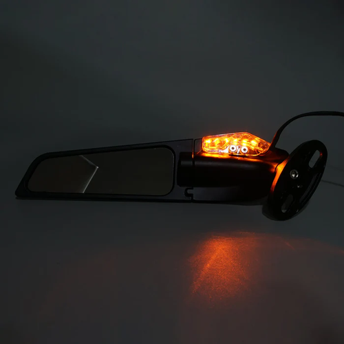 Motorcycle Wing Mirrors with LED