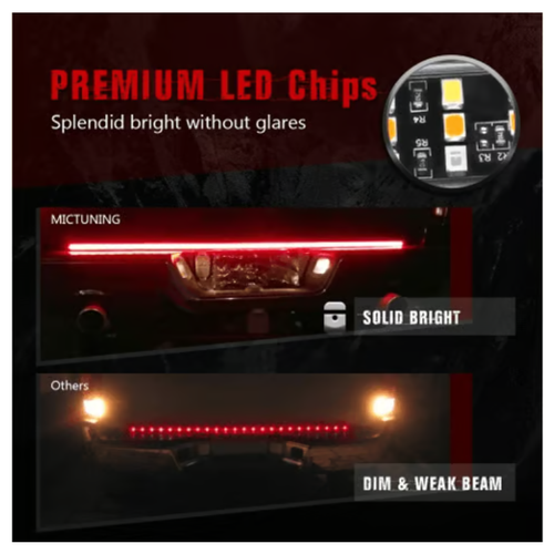 LED tailgate lights, turn signals and driving and reversing lights