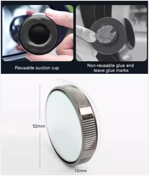 Peugeot M4 Custom Packaging Blind Spot Mirror Original Auto Parts 360 Degree Rotation New Condition Placement on Vehicle Right