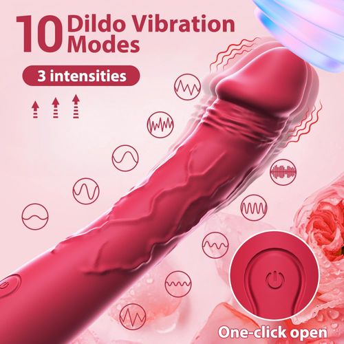7.6 Inch 10 modes Realistic Dildo Vibrator for Women