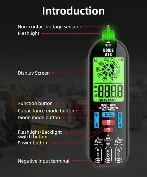 🔥49% OFF - BSIDE A1X Digital Multimeter