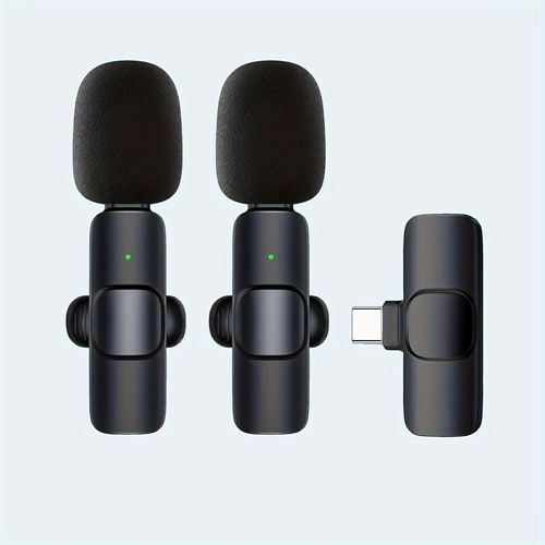 🔥New 2PCS Wireless Lavalier Microphone for iphone & Type-c
