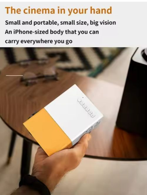 HD Portable Projector Outdoor Projection Home Theater Wireless Video Player Mobile Projector