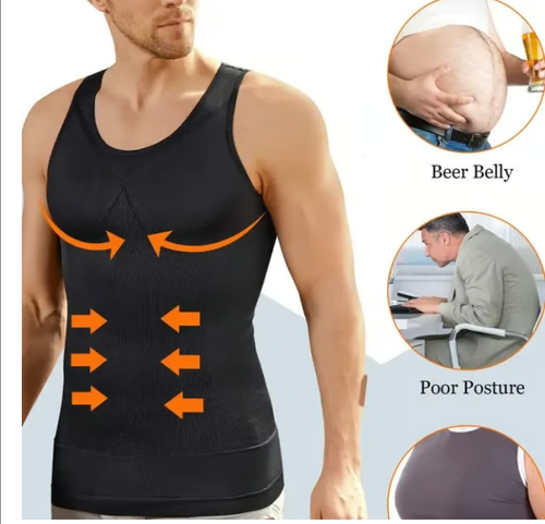 Men's Compression Vest Size fits 100-160 Color Black