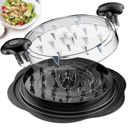 Chicken Shredder Large Chicken Breast Shredder Tool Twist with Brush&Fork