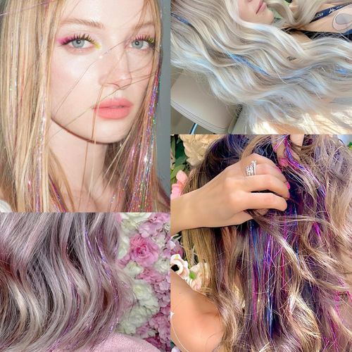 Hair Tinsel,18 Colors Hair Tinsel Kit for Girls 🧙