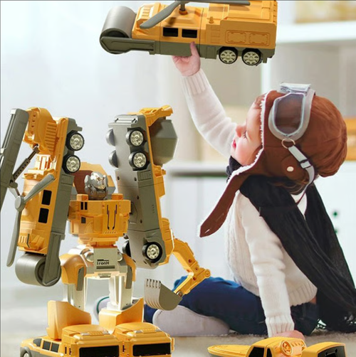 🎁Children's Day 49% OFF🔥Magnetic Transform Engineering Car Assembled Toys