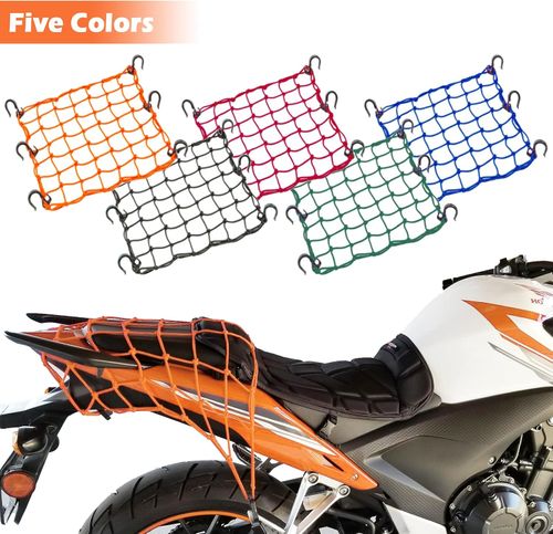 Cargo Nets for Motorcycle Luggage Bike Basket, Luggage Rack ATV Rack Snowmobile Cargo Helmet Net