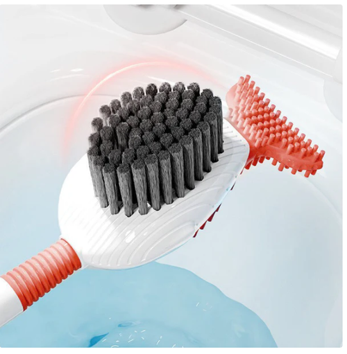 💥Hot Seller (Buy One Get One Free): 🍃 Wall-Mounted Toilet Cleaning Brush Set with Suction Cup