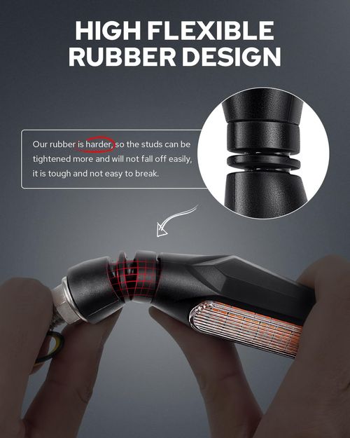 🔥Universal 4X Motorcycle Sequential LED Turn Signal Blinker Light