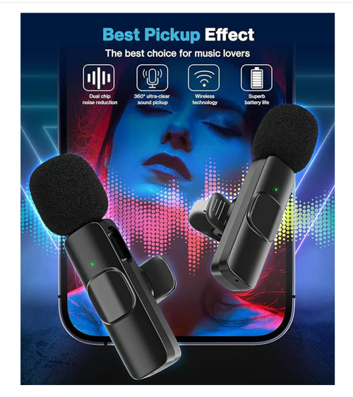 🔥Hot Sale🔥Mini Wireless Clip-on Microphone