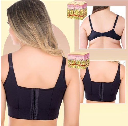 ⏰49% OFF 3 Days To Go⏰- 2024 New Comfortable Back Smoothing Bra⭐Color: Black Size: E-F