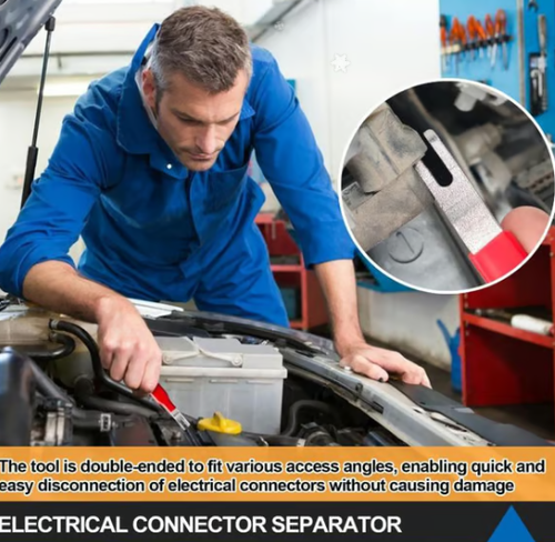 Automobile electrical terminal connector disconnector tool, plug connector disconnection tool, automotive universal electrical tools