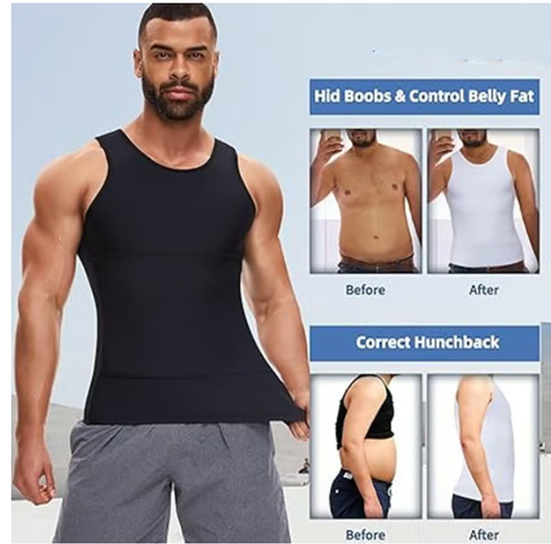 Men's Compression Vest Size fits 100-160 Color Black