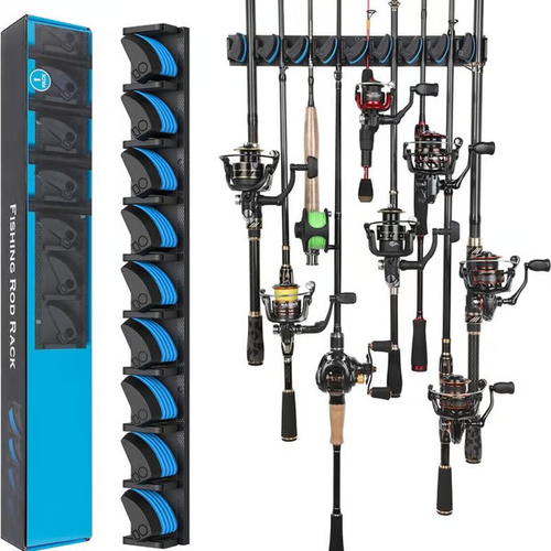 Wall Mounted Fishing Rod Rack